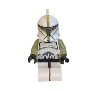 Lego Star Wars Phase 1 Clone Trooper Sergeant Green Minifigure Pre-Owned